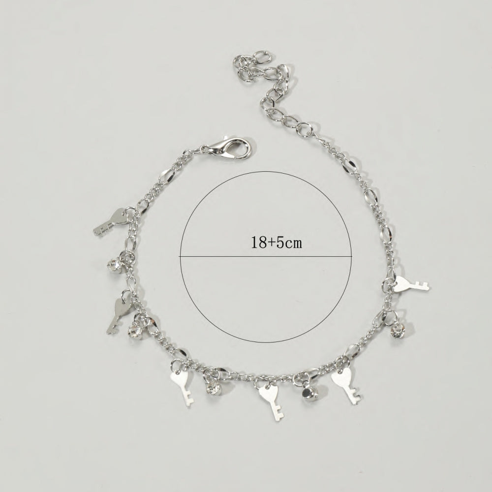 Simple Style Key Alloy Wholesale Anklet - view 2