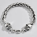 Retro Skull Alloy Men'S Bracelets - front view