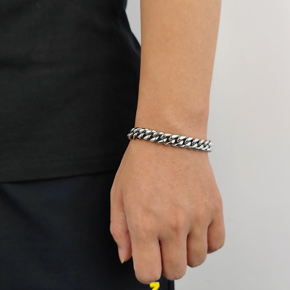 Hip-Hop Geometric Stainless Steel Plating Men'S Bracelets - view 4