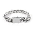 Hip-Hop Geometric Stainless Steel Plating Men'S Bracelets - front view