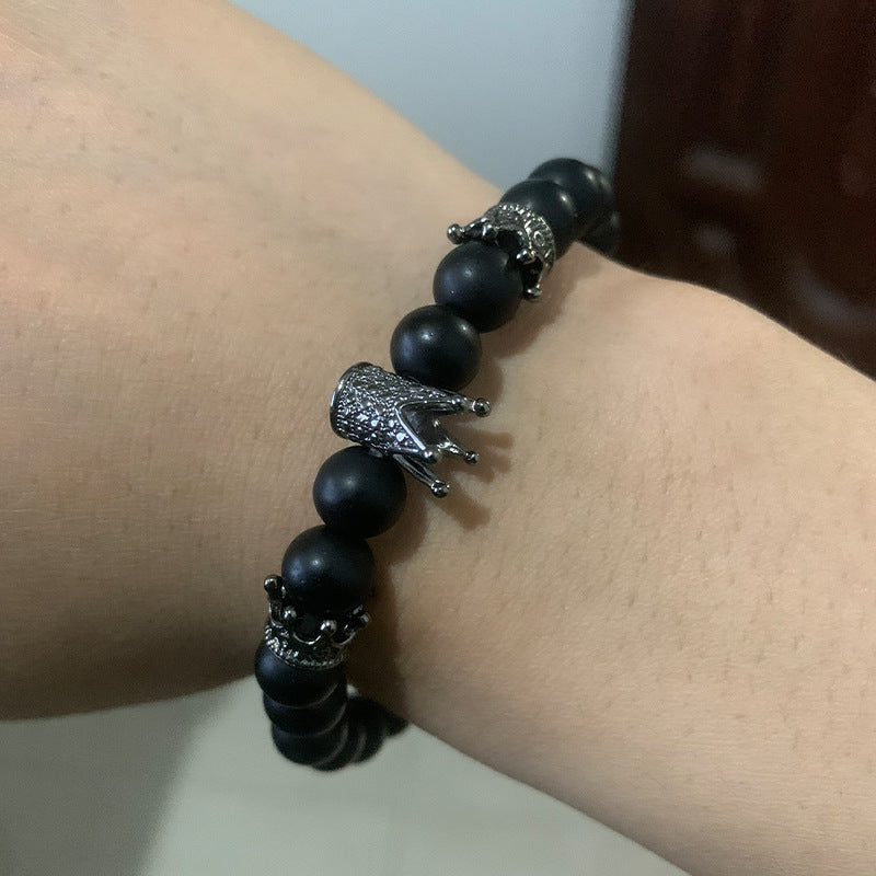 Fashion Geometric Stone Beaded Men's Bracelets - view 3