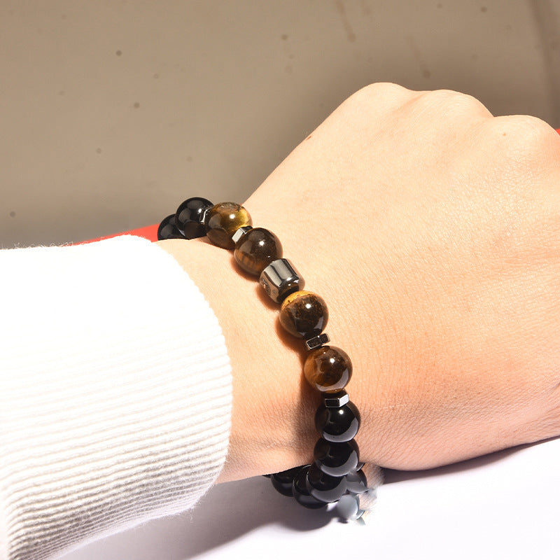 Fashion Geometric Stone Beaded Men's Bracelets - view 4