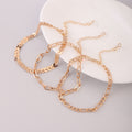 Casual Korean Style Geometric Copper Women's Anklet - front view