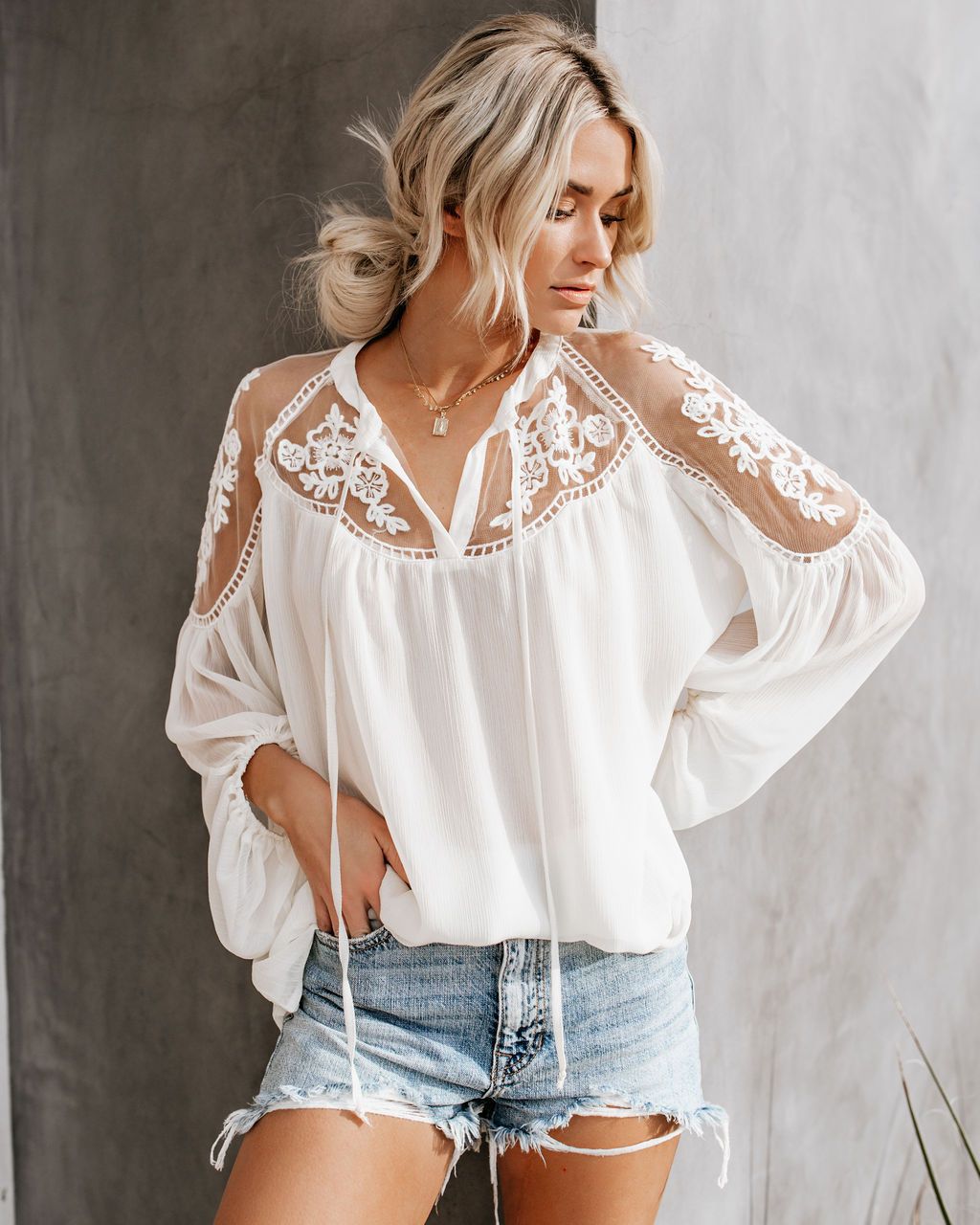 Wholesale Women'S Streetwear Solid Color Long Sleeve Blouses - front view