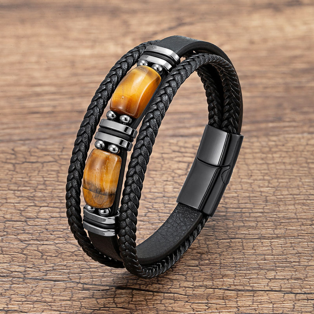 Casual Geometric 316 Stainless Steel  Men'S Bracelets - front view