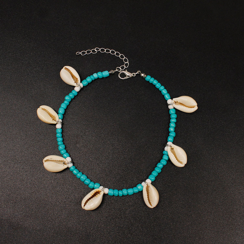 Vacation Shell Shell Wholesale Anklet - front view