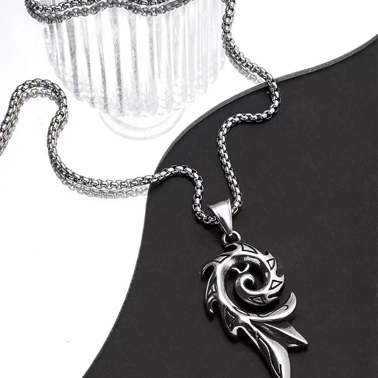 Punk Geometric Alloy Titanium Steel Plating Men's Necklace - view 4