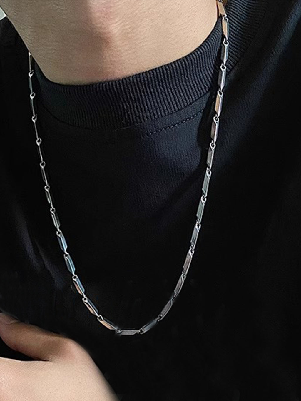 Hip-Hop Retro Solid Color Men'S Necklace - view 3
