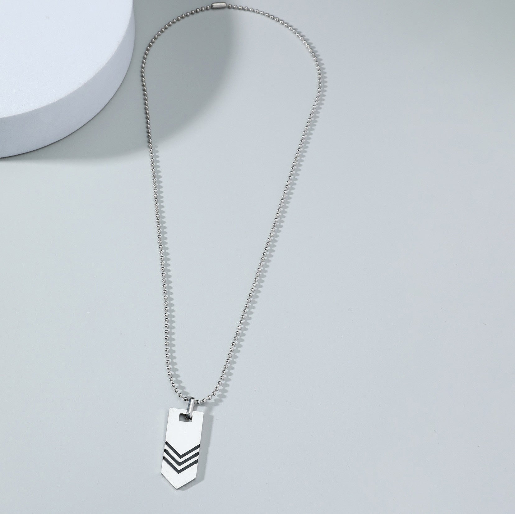 Casual Geometric Stainless Steel Men's Necklace - view 2