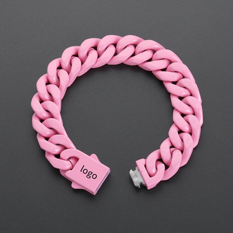 Streetwear Geometric Titanium Steel Stoving Varnish Men's Bracelets - view 4