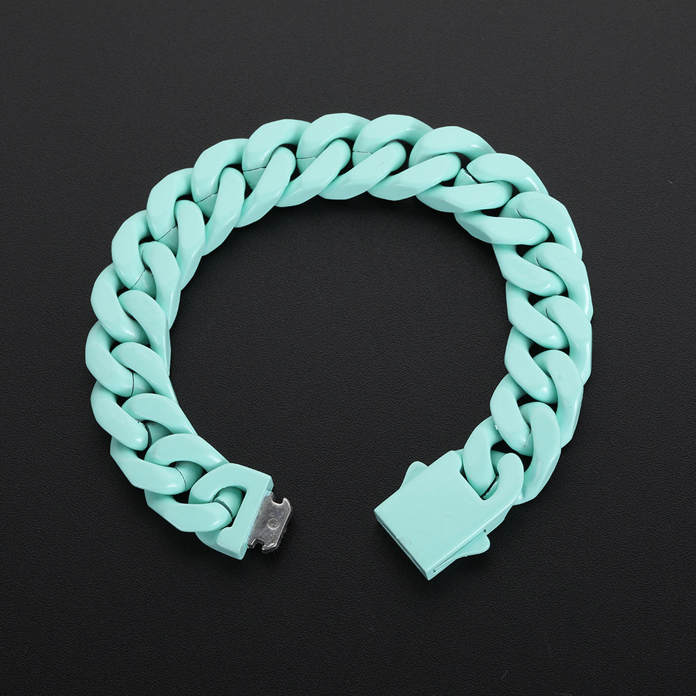 Streetwear Geometric Titanium Steel Stoving Varnish Men's Bracelets - view 5