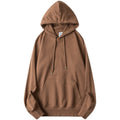 Men's Hoodie Long Sleeve Pocket Casual Simple Style Solid Color - front view