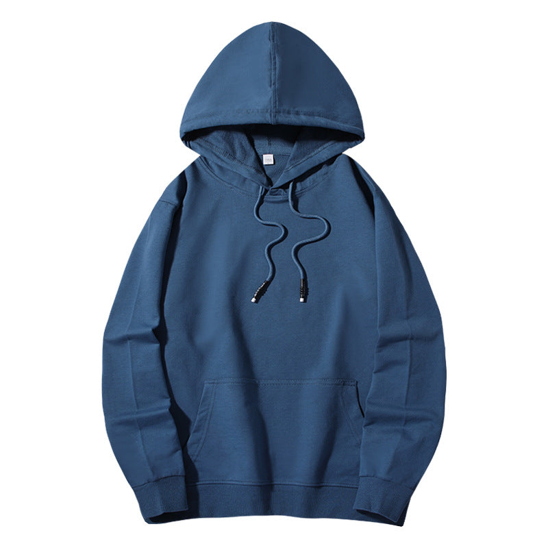 Women's Men's Hoodie Long Sleeve Unisex Hoodies Pocket Simple Style Solid Color - view 4