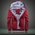 Wholesale Men'S Casual Solid Color Long Sleeve Men's Hoodies - front view