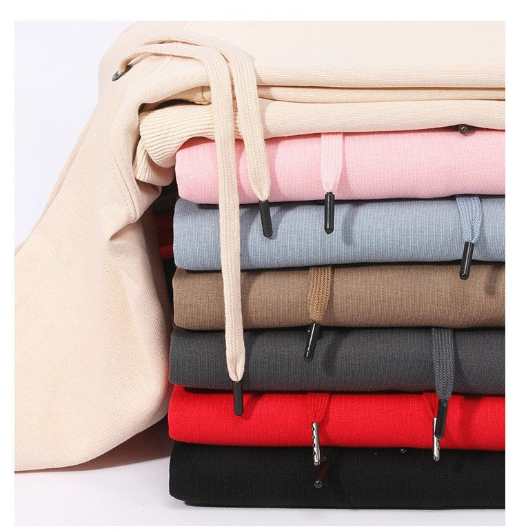 Women's Men's Hoodie Long Sleeve Unisex Hoodies Simple Style Solid Color - view 4