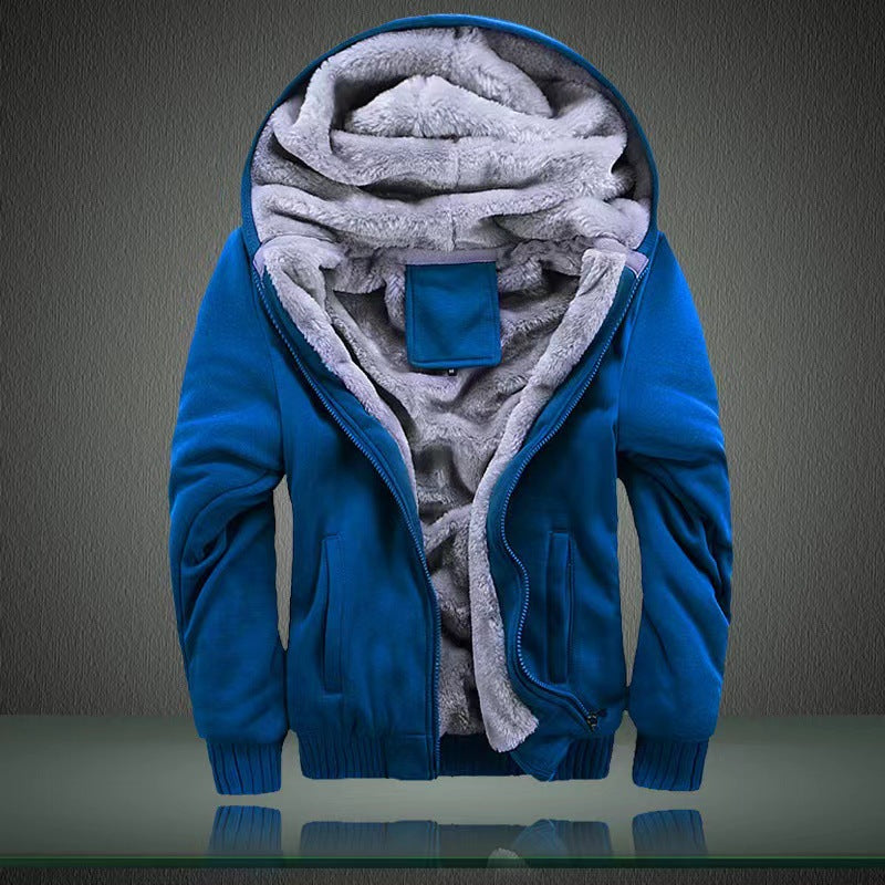 Wholesale Men'S Casual Solid Color Long Sleeve Men's Hoodies - view 4