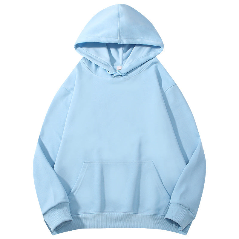 Women's Men's Hoodie Long Sleeve Unisex Hoodies Pocket Simple Style Solid Color - view 2