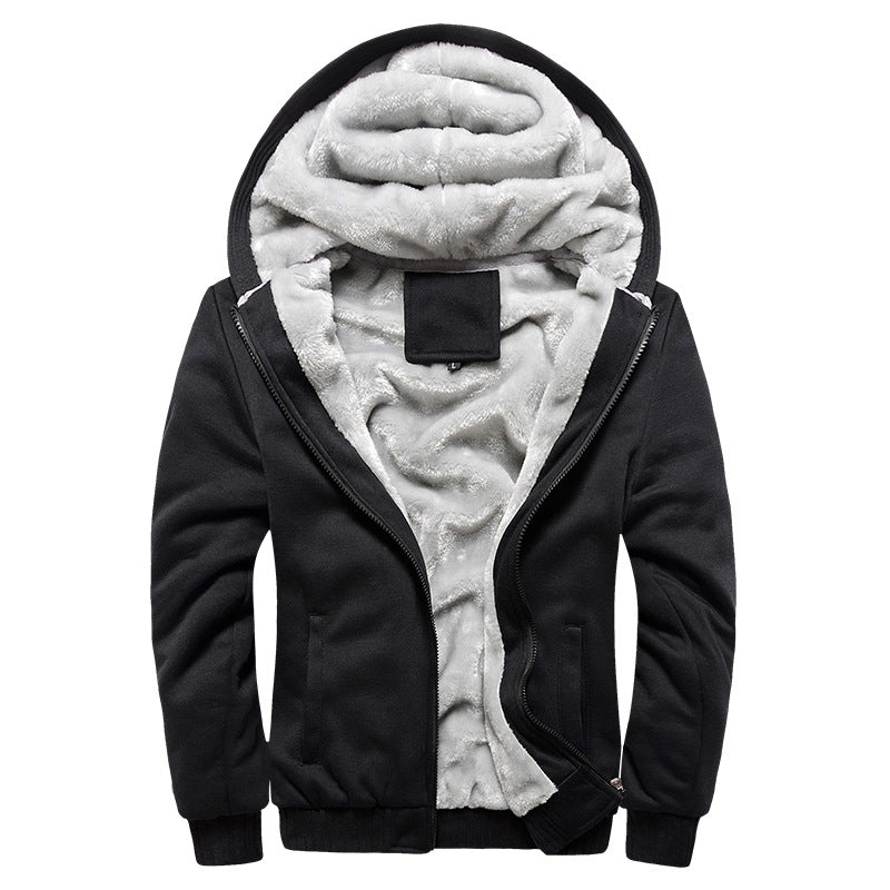 Wholesale Men's Fleece Hoodies Casual Solid Color Camouflage Long Sleeve Men's Hoodies - view 3