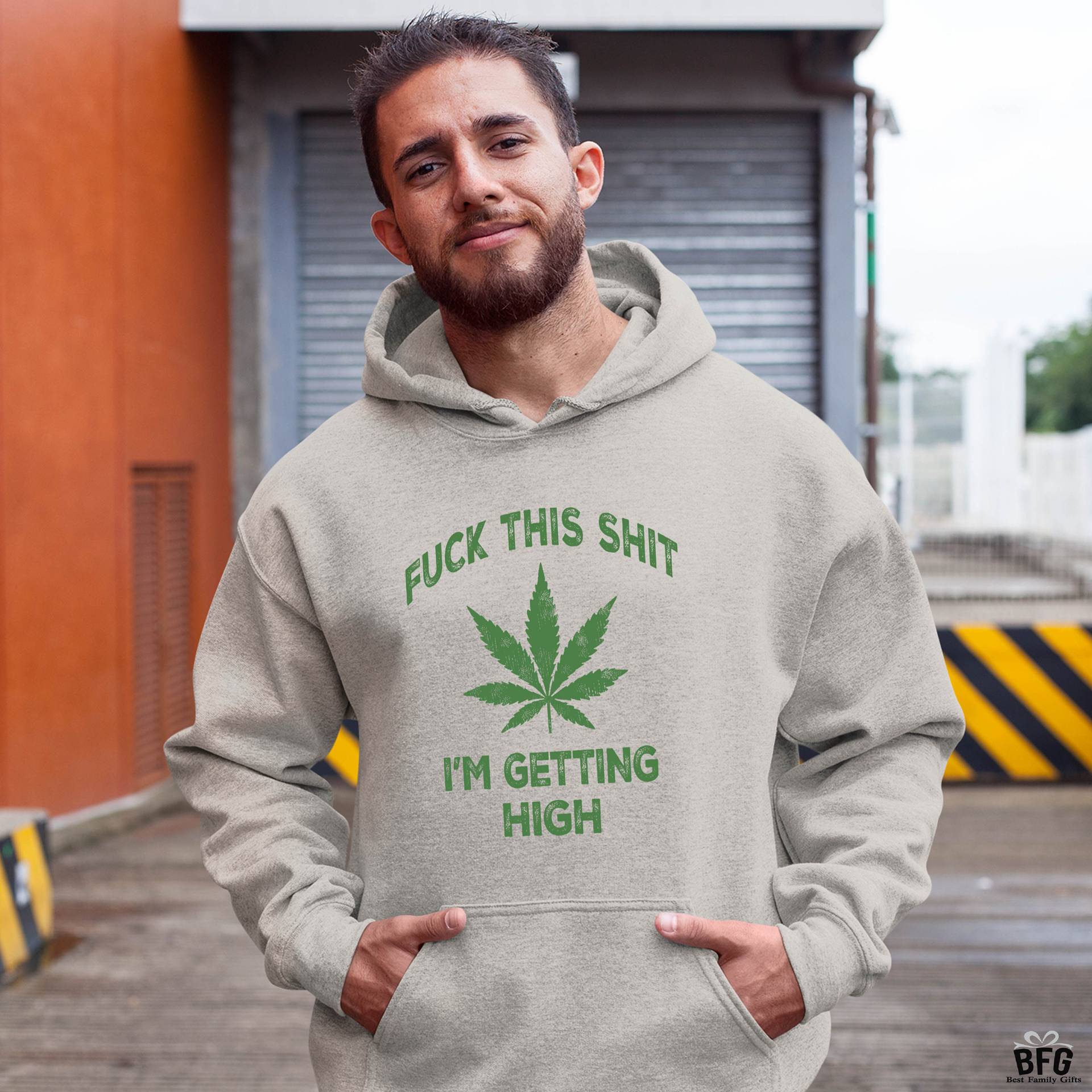 Wholesale Men's Casual Leaf Letter Long Sleeve Printing Men's Hoodies - view 4