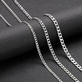 Casual Basic Streetwear Geometric Titanium Steel Men's Necklace - front view