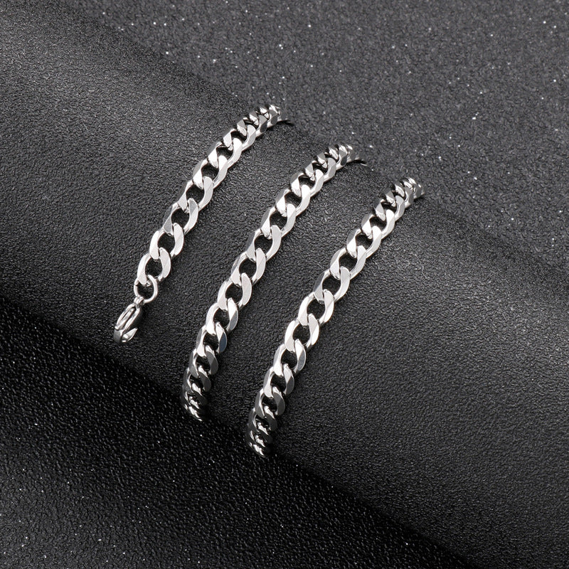 Casual Basic Streetwear Geometric Titanium Steel Men's Necklace - view 4