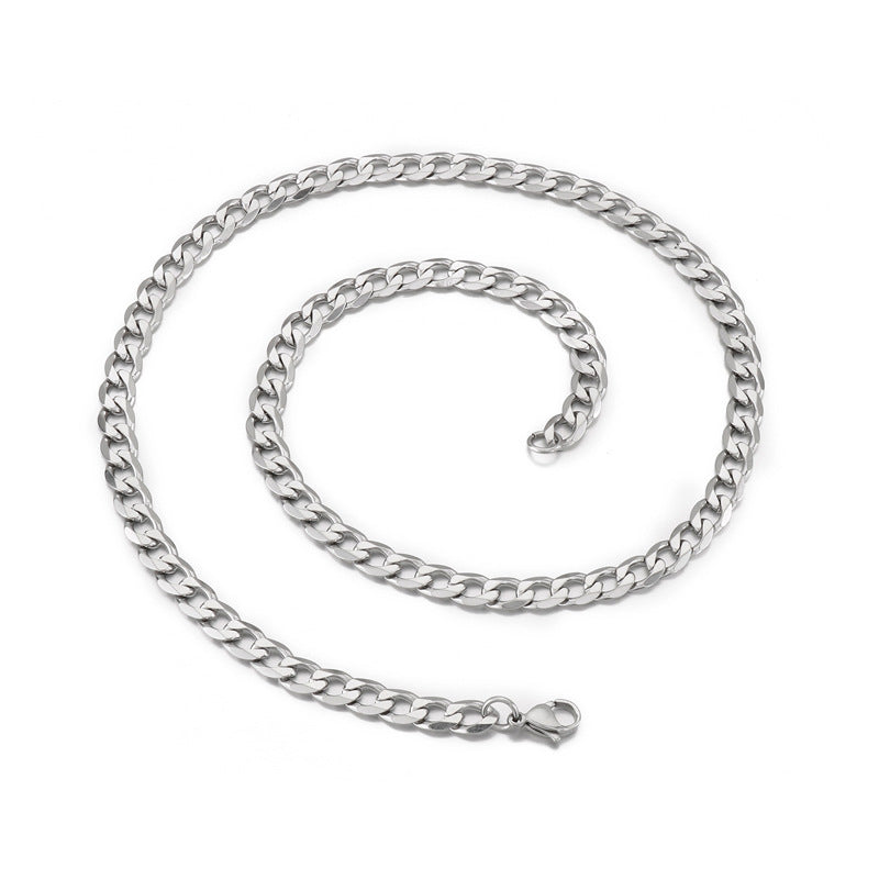 Casual Basic Streetwear Geometric Titanium Steel Men's Necklace - view 2