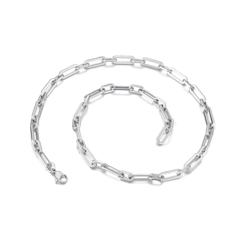 Casual Streetwear Geometric Titanium Steel Men's Necklace - view 2