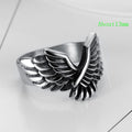 Retro Eagle Stainless Steel Men's Rings - front view