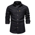 Men's Hoodies Long Sleeve Casual Solid Color - front view