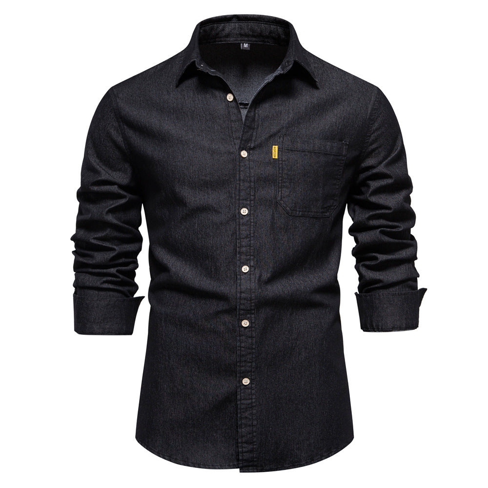 Men's Hoodies Long Sleeve Casual Solid Color - front view