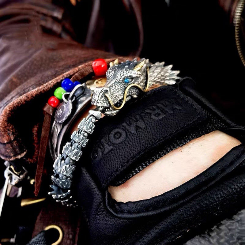 Retro Dragon Copper Men's Bracelets Men's Chain Bracelets - view 3