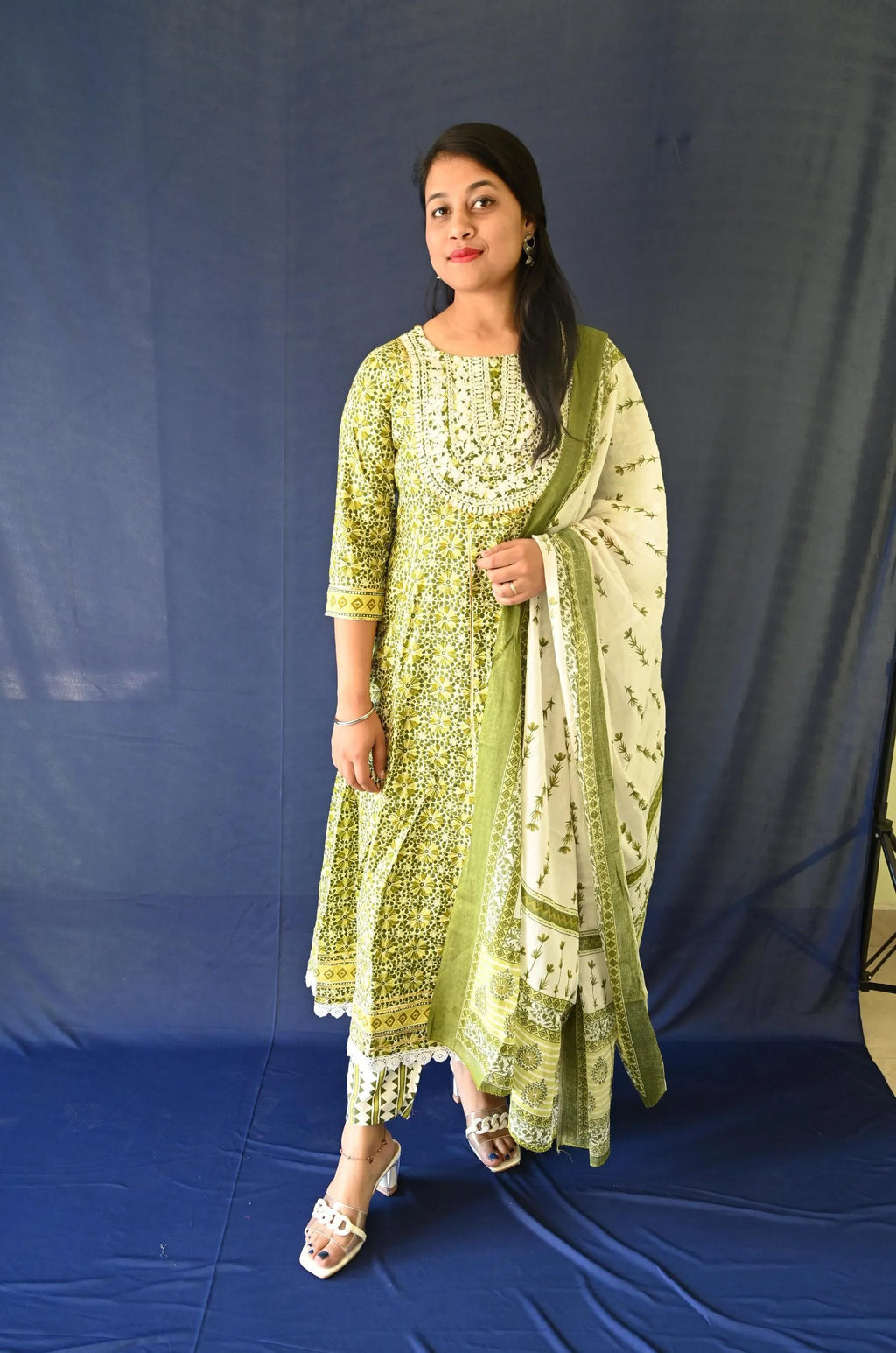 Greenberry suit set with Dupatta