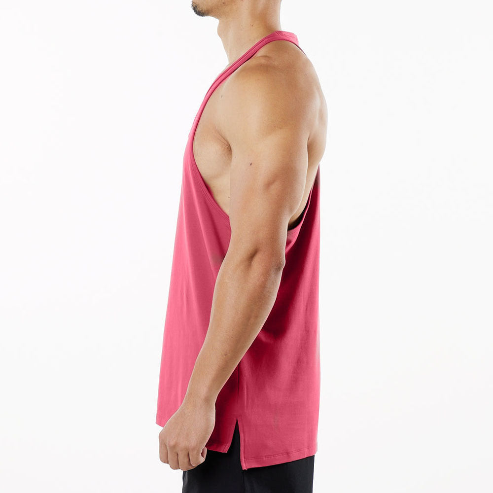 Wholesale Men's Basic Solid Color Sleeveless Men's T-shirt - view 3