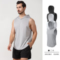 Wholesale Men's Simple Style Classic Style Solid Color Sleeveless Men's T-shirt - front view