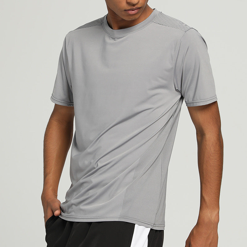 Wholesale Men's Sports Solid Color Men's T-shirt - view 2