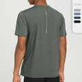 Wholesale Men's Sports Solid Color Men's T-shirt - front view