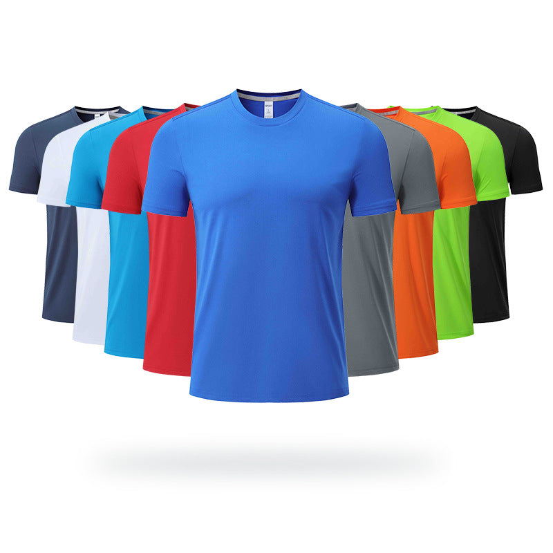 Wholesale Men's Sports Solid Color Men's T-shirt - view 2