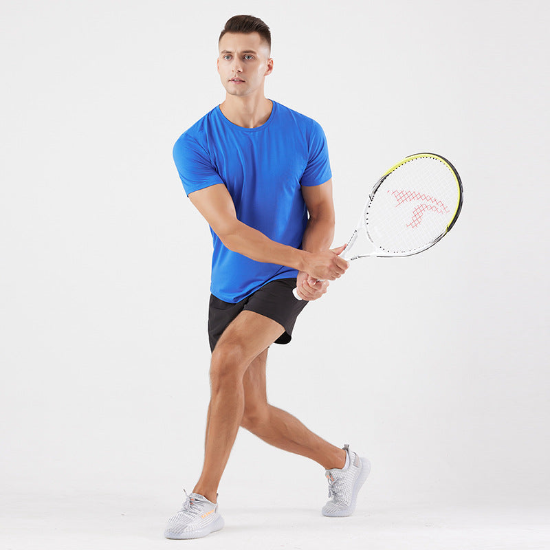 Wholesale Men's Sports Solid Color Men's T-shirt - view 3