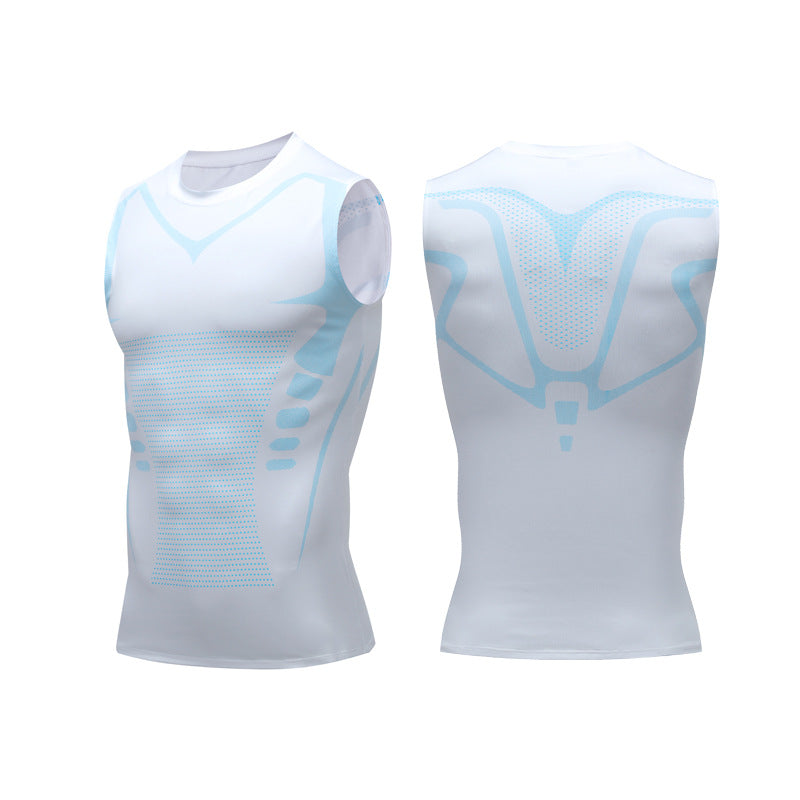 Wholesale Men's Casual Sports Solid Color Men's T-shirt - view 2
