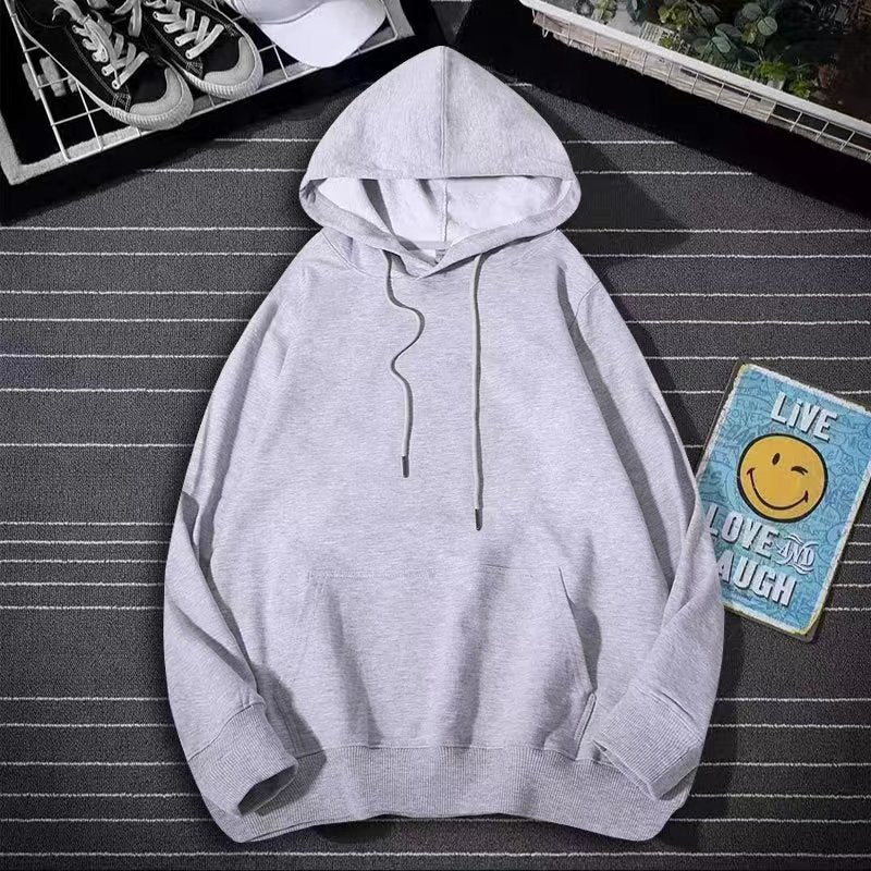 Wholesale Men'S Preppy Style Solid Color Long Sleeve Men's Hoodies - view 2
