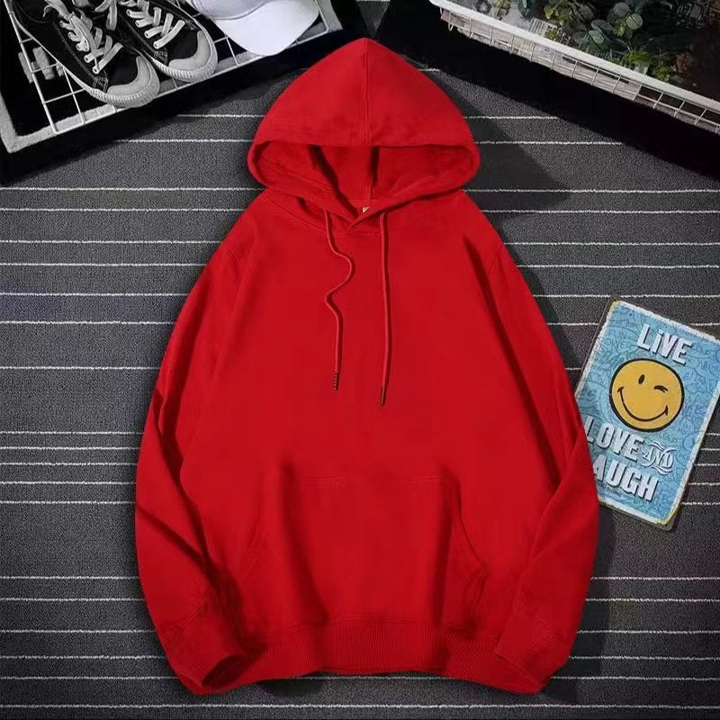 Wholesale Men'S Preppy Style Solid Color Long Sleeve Men's Hoodies - view 4