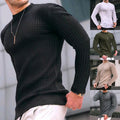 Wholesale Men's Simple Style Solid Color Long Sleeve Men's Hoodies - front view