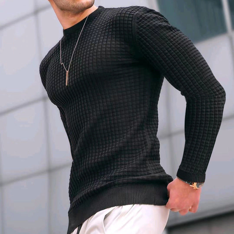 Wholesale Men's Simple Style Solid Color Long Sleeve Men's Hoodies - view 3