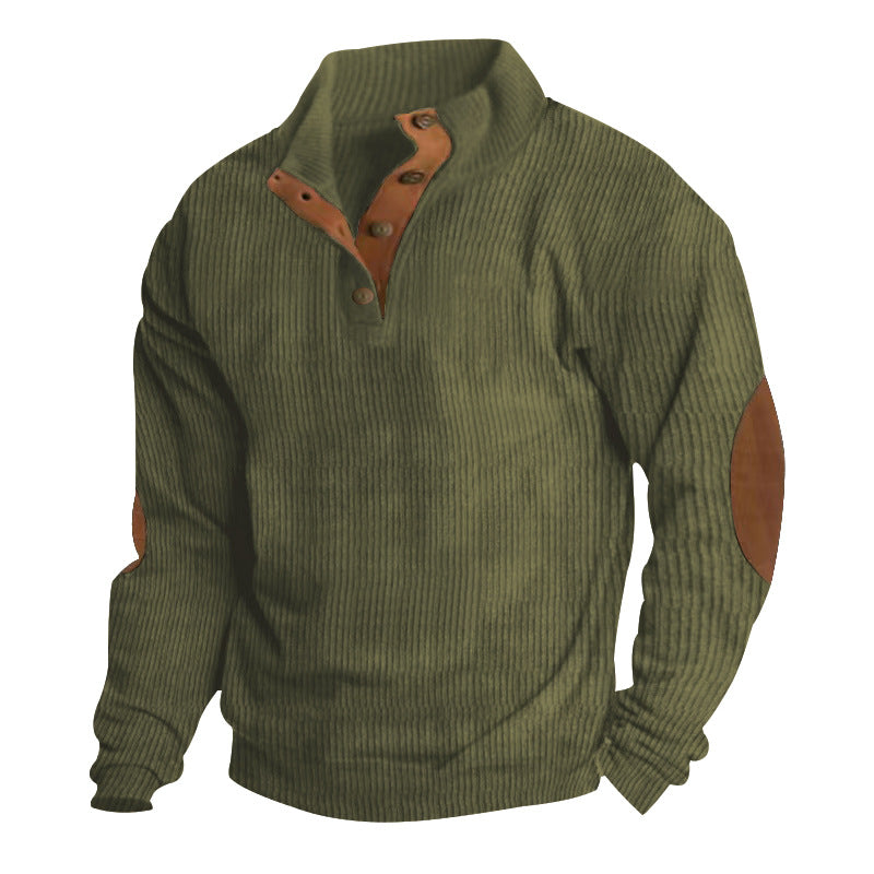 Wholesale Men's Simple Style Stripe Solid Color Long Sleeve Men's Hoodies - view 5