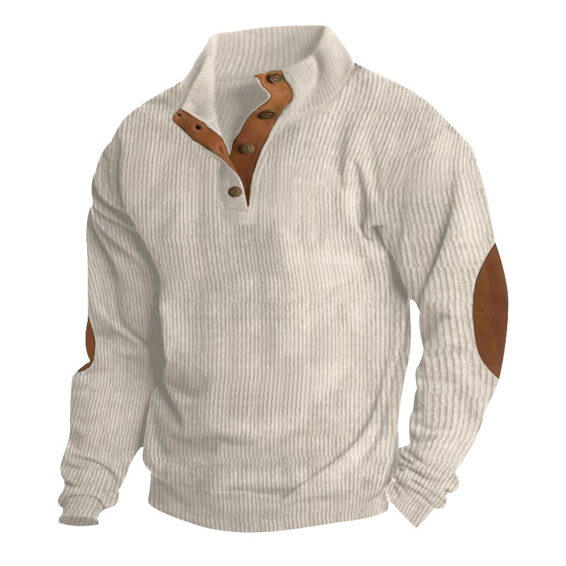 Wholesale Men's Simple Style Stripe Solid Color Long Sleeve Men's Hoodies - view 4