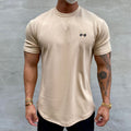 Men's Printing Sports Round Neck Short Sleeve Regular Fit Men's T-shirt - front view