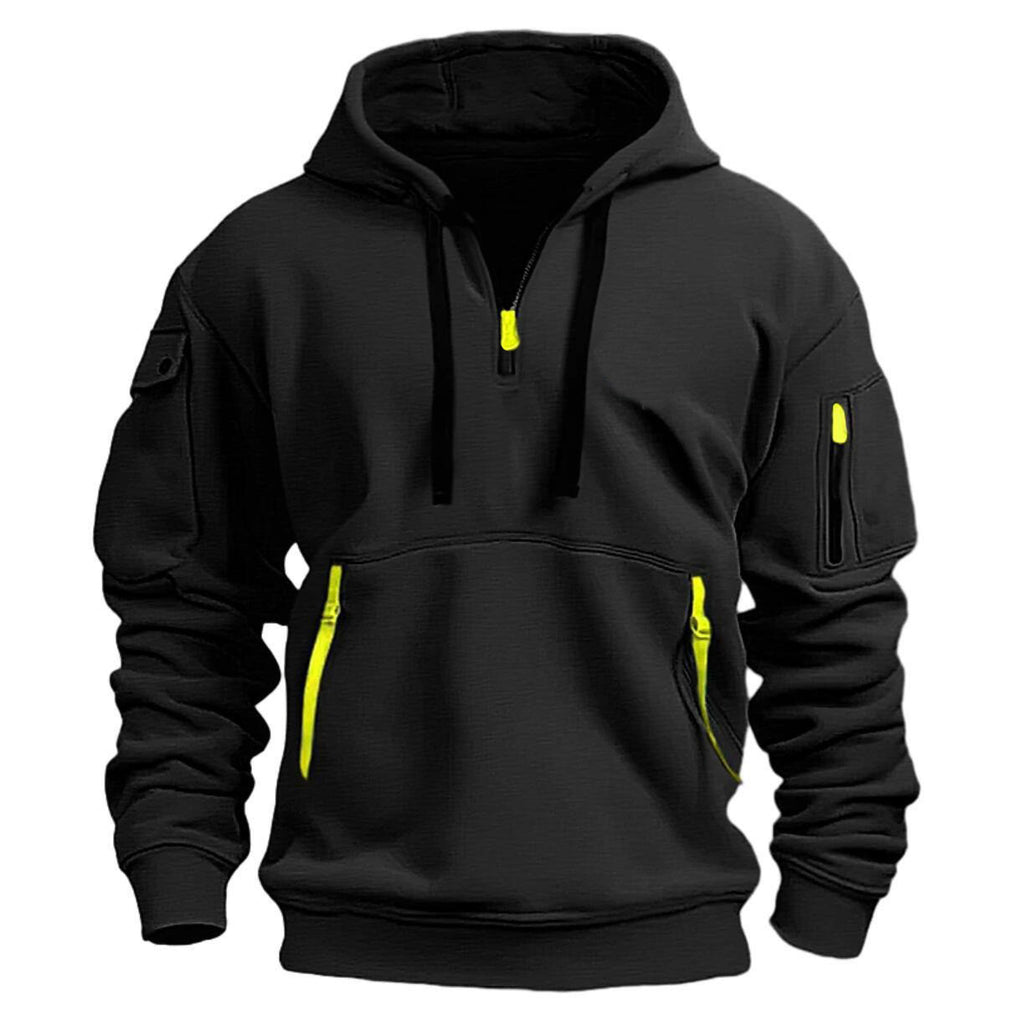 Wholesale Men's Casual Color Block Long Sleeve Men's Hoodies - view 3
