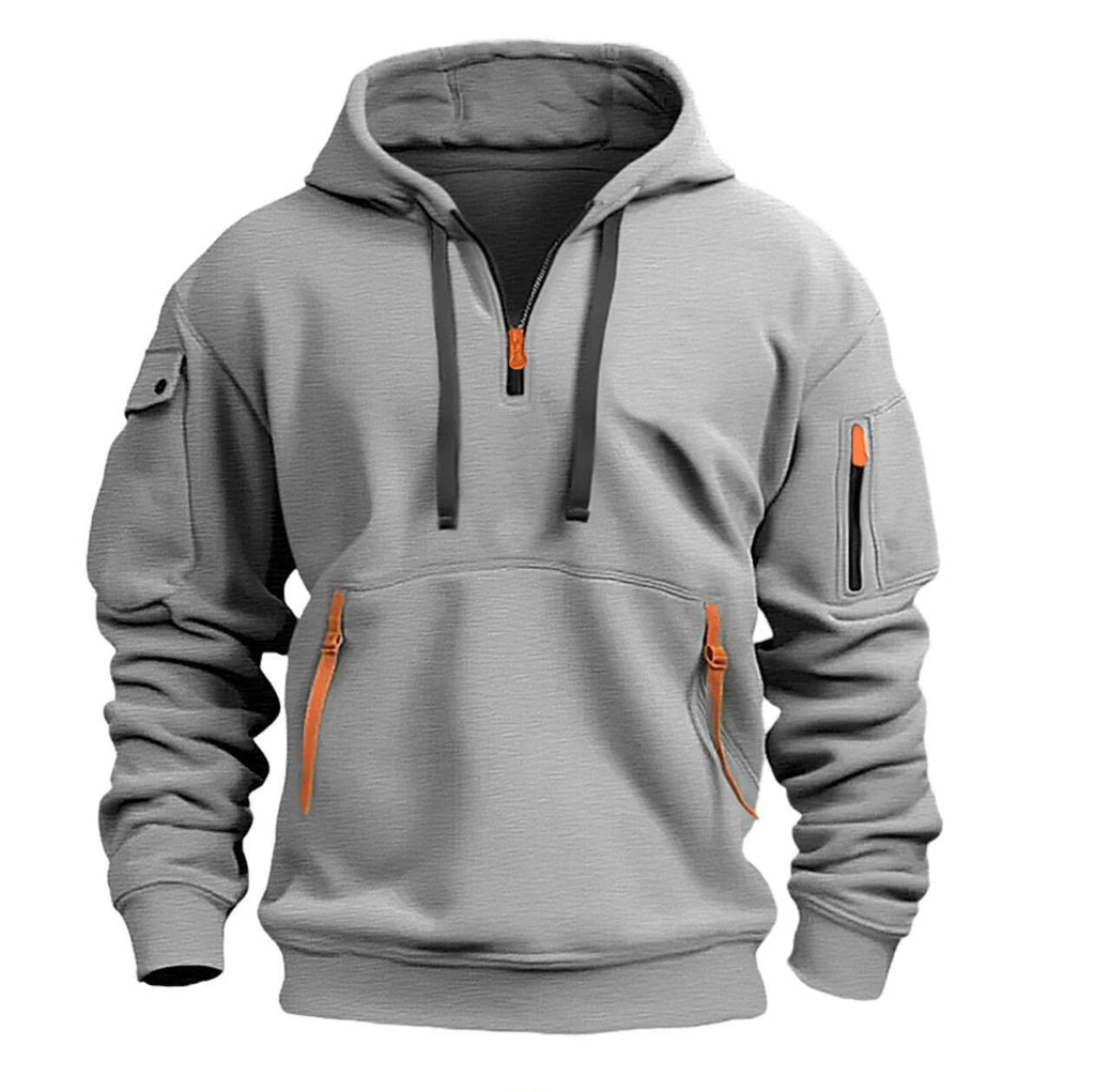 Wholesale Men's Casual Color Block Long Sleeve Men's Hoodies - view 2