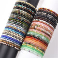 Casual Retro Geometric Natural Stone Agate Bracelets In Bulk - front view
