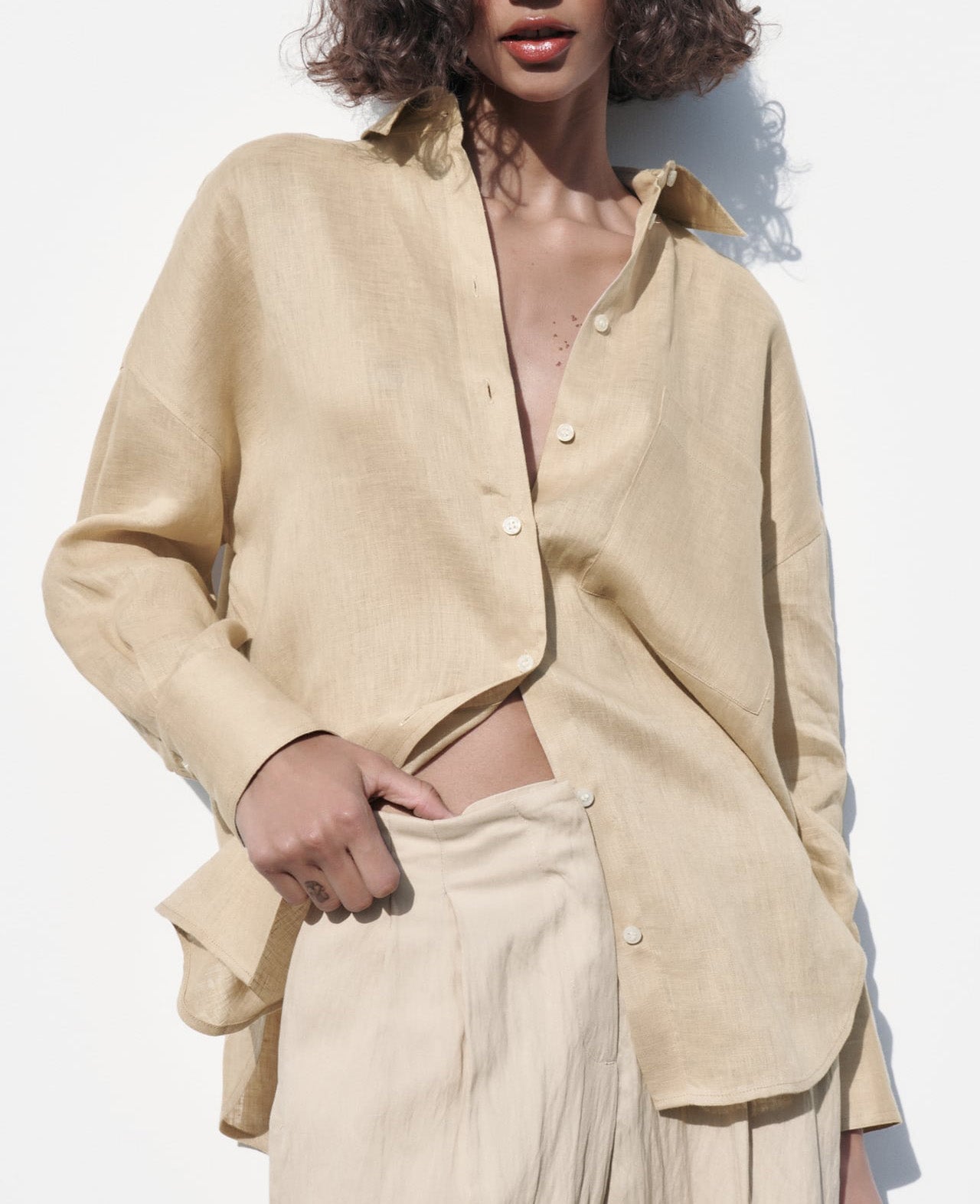 Wholesale Women's Casual Solid Color Long Sleeve Blouses - view 2